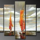 Never Stop Going Ahead !Handpainted Landscape Oil Impressionist Art Canvas Painting (+Frame) LA5-032