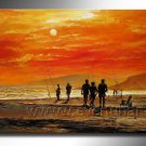 Huge Mordern Abstract Figurative Wall Decor Art Canvas Oil Painting (+ Frame) FI-021