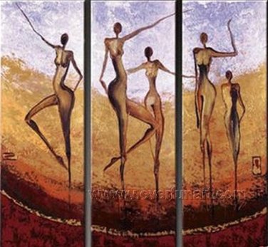 Huge Mordern Abstract Figurative Wall Decor Art Canvas Oil Painting (+ Frame) FI-078
