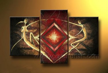 Huge Mordern Abstract Figurative Wall Decor Art Canvas Oil Painting (+ Frame) FI-084