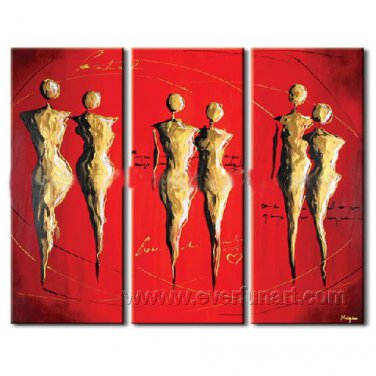 Huge Mordern Abstract Figurative Wall Decor Art Canvas Oil Painting (+ Frame) FI-087