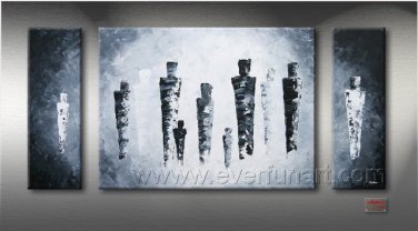 Huge Mordern Abstract Figurative Wall Decor Art Canvas Oil Painting (+ Frame) FI-088