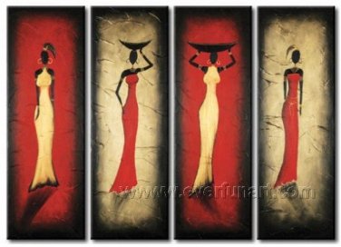 Huge Mordern Abstract Figurative Wall Decor Art Canvas Oil Painting (+ Frame) FI-091