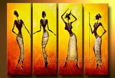Huge Mordern Abstract Figurative Wall Decor Art Canvas Oil Painting (+ Frame) FI-093