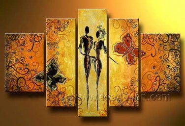 Huge Mordern Abstract Figurative Wall Decor Art Canvas Oil Painting (+ Frame) FI-101