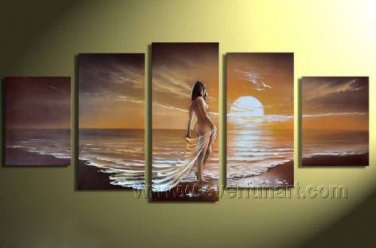 Huge Mordern Abstract Figurative Wall Decor Art Canvas Oil Painting (+ Frame) FI-111