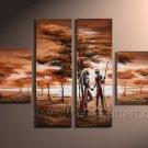 Classical African Art_Canvas Oil Painting Framed African Art (+ Frame) AR-007