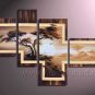 Nice African Landscape_Canvas Oil Painting Framed African Art (+ Frame) AR-013