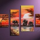 Canvas Oil Painting Framed African Art (+ Frame) AR-035