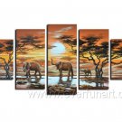 Beautiful World_Canvas Oil Painting Framed African Art (+ Frame) AR-036