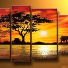 Beautiful Landscape Painting_Canvas Oil Painting Framed African Art (+ Frame) AR-041