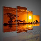 Dawn_Canvas Oil Painting Framed African Art (+ Frame) AR-046