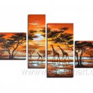 Long Way To Go_Canvas Oil Painting Framed African Art (+ Frame) AR-058
