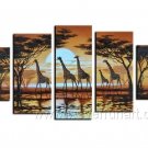African Art Painting Of Giraffe_Canvas Oil Painting Framed African Art (+ Frame) AR-061