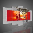 On The Way Home_Canvas Oil Painting Framed African Art (+ Frame) AR-083