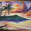 Summer Seascape _Framed Oil on Canvas Seascape Painting SE-010