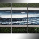 Group Painting Of Seascape_Framed Oil on Canvas Seascape Painting SE-041
