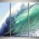 Blue Wave_Framed Oil on Canvas Seascape Painting SE-042