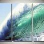Blue Wave_Framed Oil on Canvas Seascape Painting SE-042