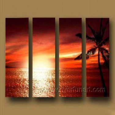 Above The Clouds At Sunrise _Framed Oil on Canvas Seascape Painting SE-069