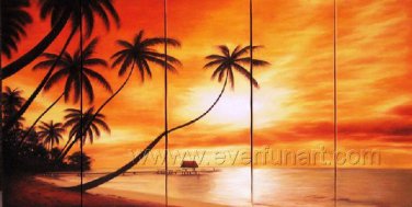 Amazing Ocean Scenery! Framed Oil on Canvas Seascape Painting SE-095