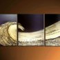 Purple and Brown Cheap Abstract Oil Painting On Canvas Wall Pictures Framed  XD3-229
