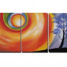 Sun And Tree Abstract Oil Painting On Canvas Wall Pictures Framed   XD3-231