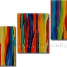 3 Panels New Design Attractive Absrtact Oil Painting On Canvas Fine Art Framed  XD3-238