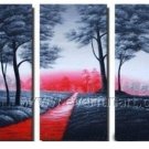 The Rose Road Landscape Oil Painting On Canvas Wall Art Fremed LA3-126