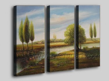 Country Sight Beautiful Decor Oil Painting On Canvas Wall Art Fremed LA3-127