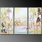 Chinese Style Oil Painting On Canvas Wall Art Fremed LA3-128