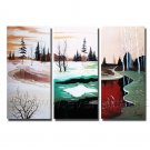 New Style Different Time Of  Landscape Oil Painting On Canvas Wall Art Fremed LA3-132