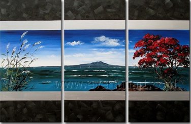 Perfect Spring Landscape Oil Painting On Canvas Wall Art FremedLA3-139