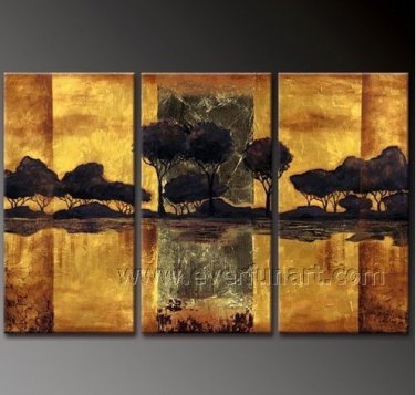 Popular Hot Sell Landscape Oil Painting On Canvas Wall Art Fremed  LA3-140