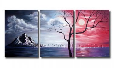 Nice Tree Landscape Oil Painting On Canvas Wall Decor Fine Art LA3-143