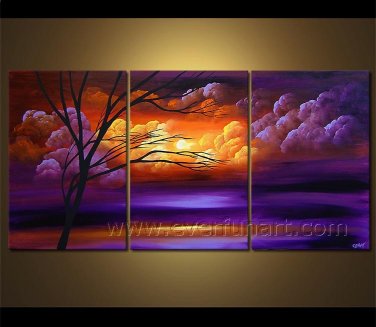 Landscape Oil Painting Winter Tree Hot Sales Wall Decor Fine Art LA3-150