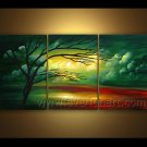 Impression Landscape Oil Painting Autumn Green Tree LA3-152