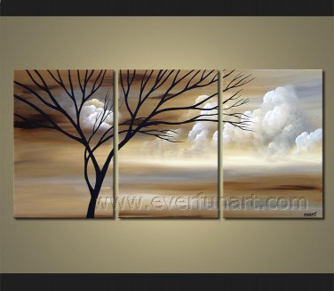 Attractive Old Tree Impression Landscape Oil Painting On Canvas Wall Decor Fine Art LA3-161