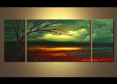 Impression Landscape Oil Painting The Forest Light Of Hope LA3-162
