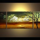 Golden Tree Art Painting Modern Landscape Oil Painting On Canvas LA3-163