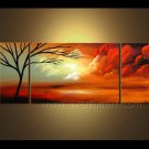 Popular Imaginative Tree Art Painting Modern Landscape Oil Painting On Canvas LA3-164