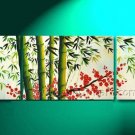 Chinese Style Painting Of Bamboo Landscape Oil Painting On Canvas Wall Decor Fine Art LA3-165