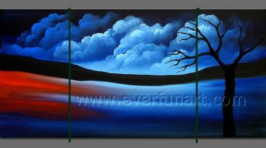 Attractive Beautiful Landscape Group Oil Painting On Canvas LA3-177