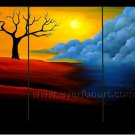 Colorful Tree Group Arts Home Decor Oil Painting On Canvas LA3-178