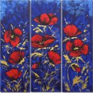 Red Blossom Flowers Cheap Floral Oil Painting Home Decor Wall Art FL3-153
