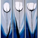 Framed flowers floral large oil painting canvas modern contemporary art FL3-167