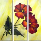 the red rose flower huge oil painting canvas modern contemporary floral art framed FL3-170