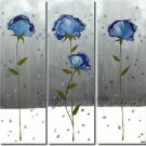 Spectacular floral oil on canvas painting framed FL3-175
