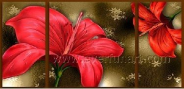 Handpainted Sweet original floral oil painting Framed FL3-185