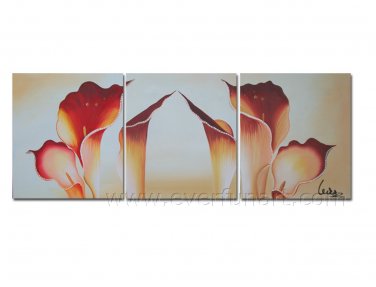 Framed hand-painted oil painting art calla lily household adornment oil painting FL3-209